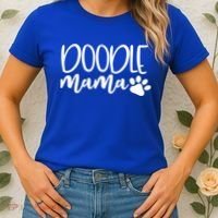 Wo Doodle Mama Gift Dog Paw Goldendoodle Mom Gift Women's T-Shirt thumb 2