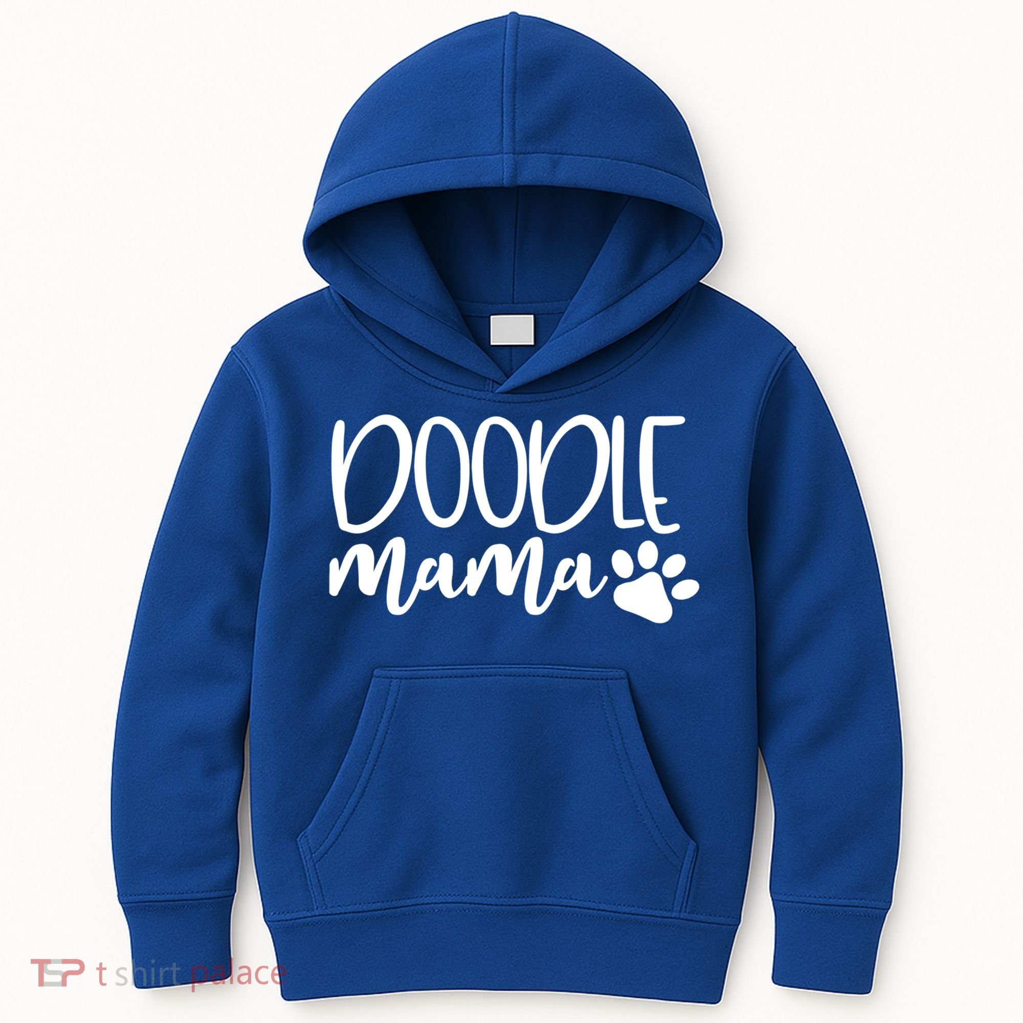 Wo Doodle Mama Gift Dog Paw Goldendoodle Mom Gift Kids Hoodie