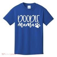 Wo Doodle Mama Gift Dog Paw Goldendoodle Mom Gift Kids T-Shirt thumb 0