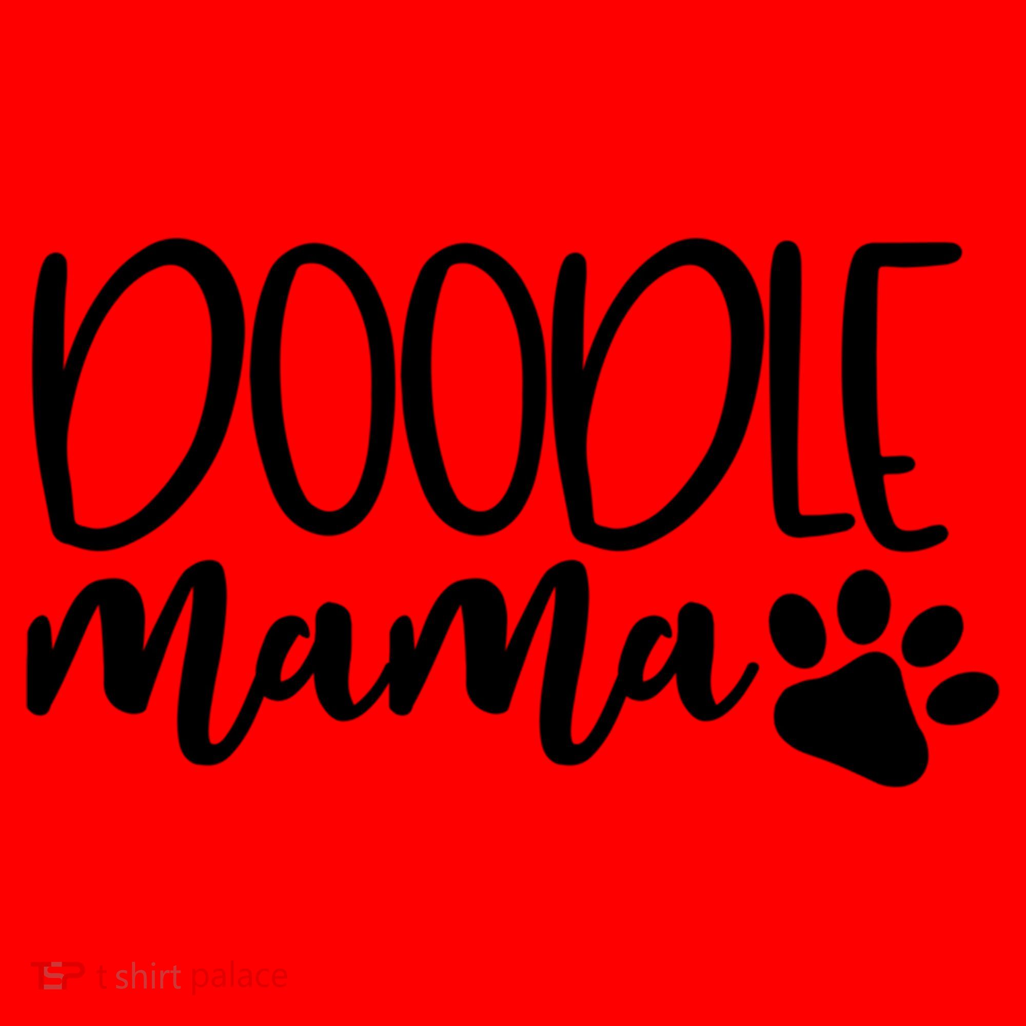 Wo Doodle Mama Gift Dog Paw Goldendoodle Mom Gift Santa Hat