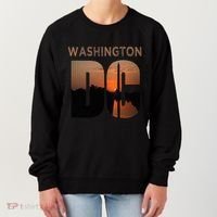 Washington Dc Monument Skyline Art Vacation Souvenir Women's Sweatshirt thumb 0