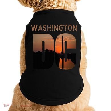 Washington Dc Monument Skyline Art Vacation Souvenir Doggie Tank