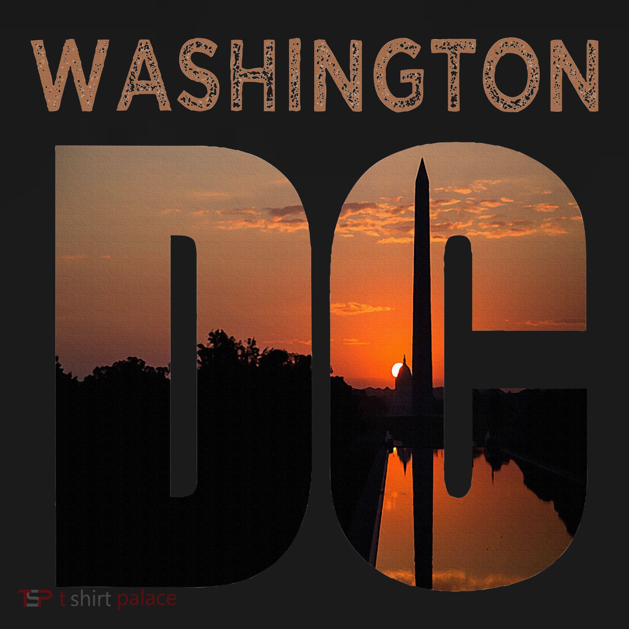 Washington Dc Monument Skyline Art Vacation Souvenir Ornament