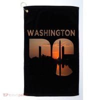 Washington Dc Monument Skyline Art Vacation Souvenir Golf Towel thumb 0