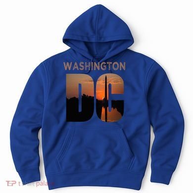 Washington Dc Monument Skyline Art Vacation Souvenir Hoodie