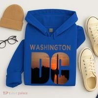 Washington Dc Monument Skyline Art Vacation Souvenir Hoodie thumb 4