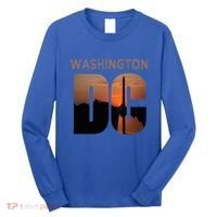 Washington Dc Monument Skyline Art Vacation Souvenir Long Sleeve Shirt thumb 0