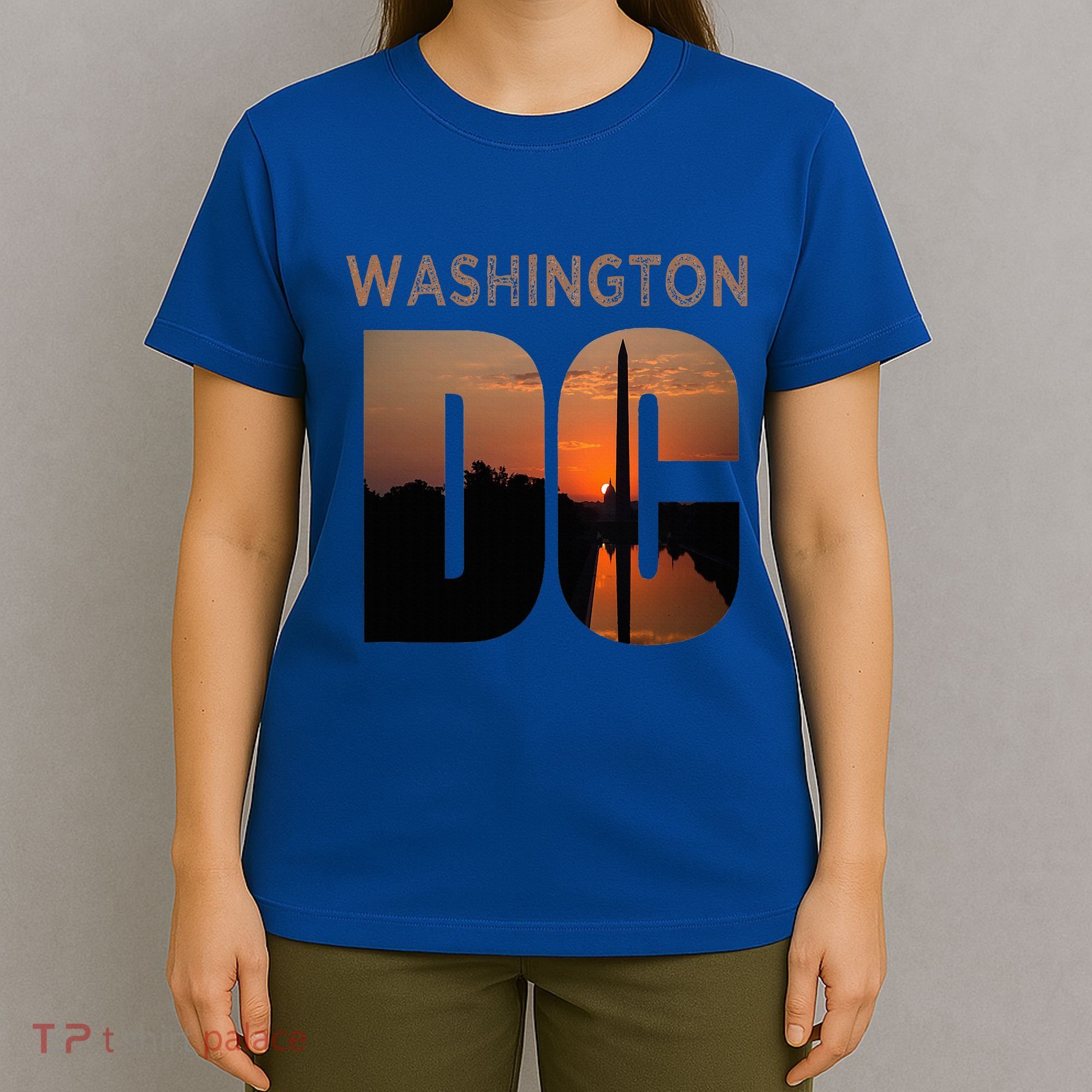 Washington Dc Monument Skyline Art Vacation Souvenir T-Shirt