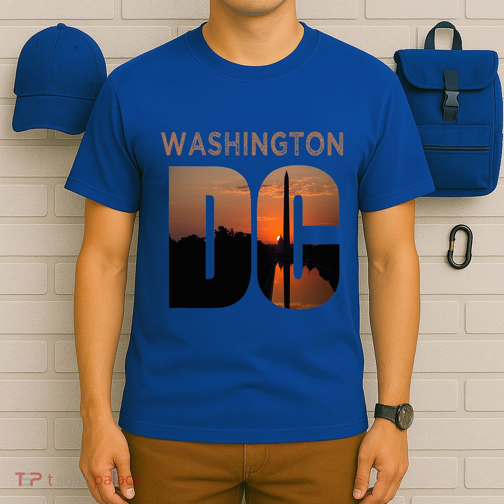 Washington Dc Monument Skyline Art Vacation Souvenir T-Shirt