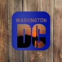 Washington Dc Monument Skyline Art Vacation Souvenir Coaster thumb 0