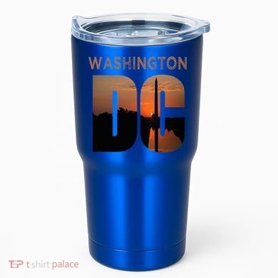 Washington Dc Monument Skyline Art Vacation Souvenir Tumbler