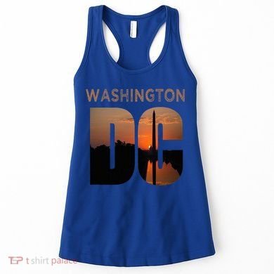 Washington Dc Monument Skyline Art Vacation Souvenir Women's Tank Top