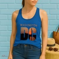 Washington Dc Monument Skyline Art Vacation Souvenir Women's Tank Top thumb 2