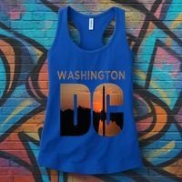 Washington Dc Monument Skyline Art Vacation Souvenir Women's Tank Top thumb 3