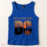 Washington Dc Monument Skyline Art Vacation Souvenir Tank Top thumb 2