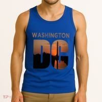 Washington Dc Monument Skyline Art Vacation Souvenir Tank Top thumb 3