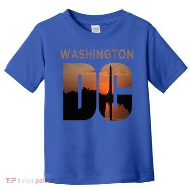 Washington Dc Monument Skyline Art Vacation Souvenir Toddler T-Shirt