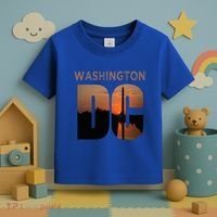 Washington Dc Monument Skyline Art Vacation Souvenir Toddler T-Shirt thumb 3