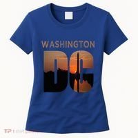 Washington Dc Monument Skyline Art Vacation Souvenir Women's T-Shirt thumb 0