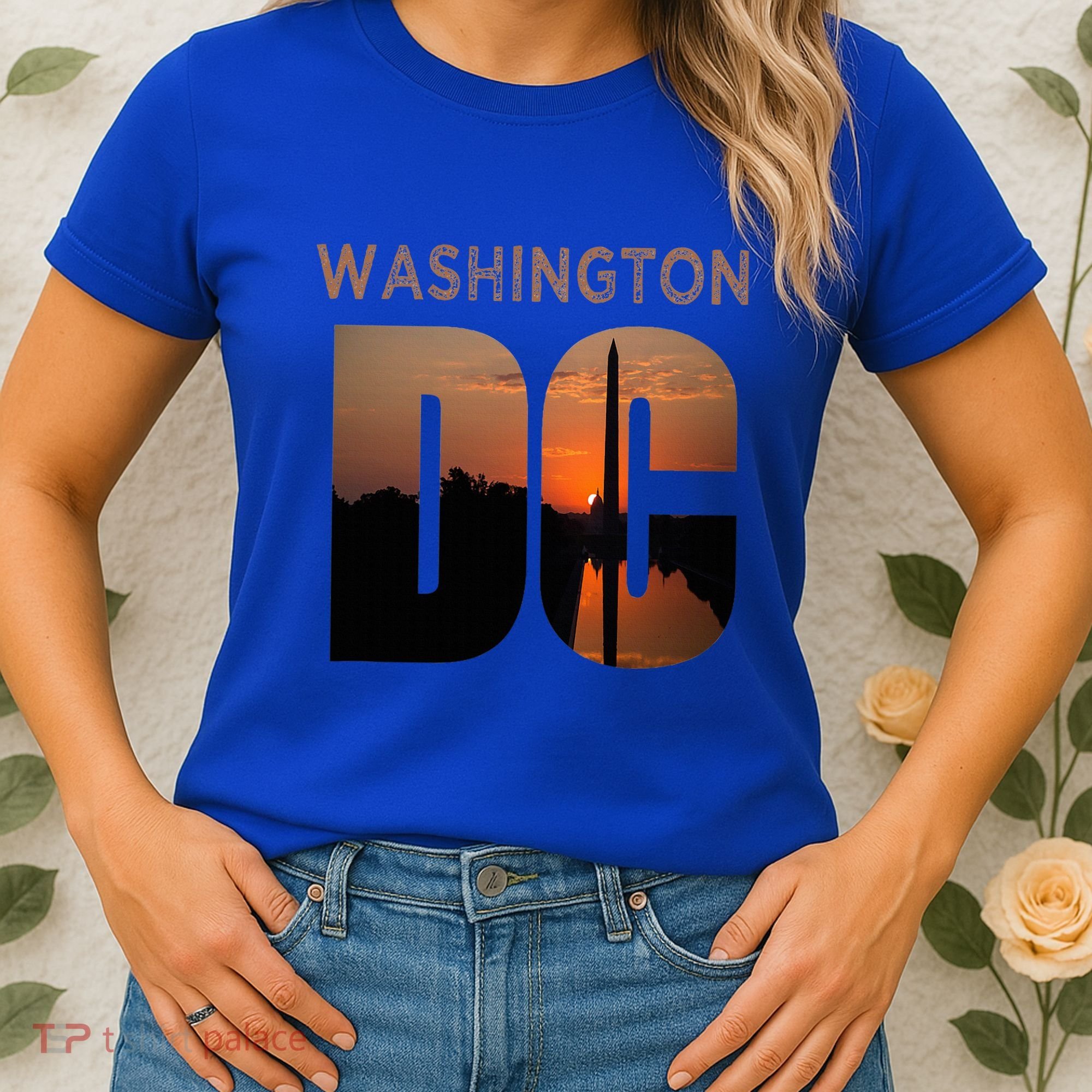 Washington Dc Monument Skyline Art Vacation Souvenir Women's T-Shirt