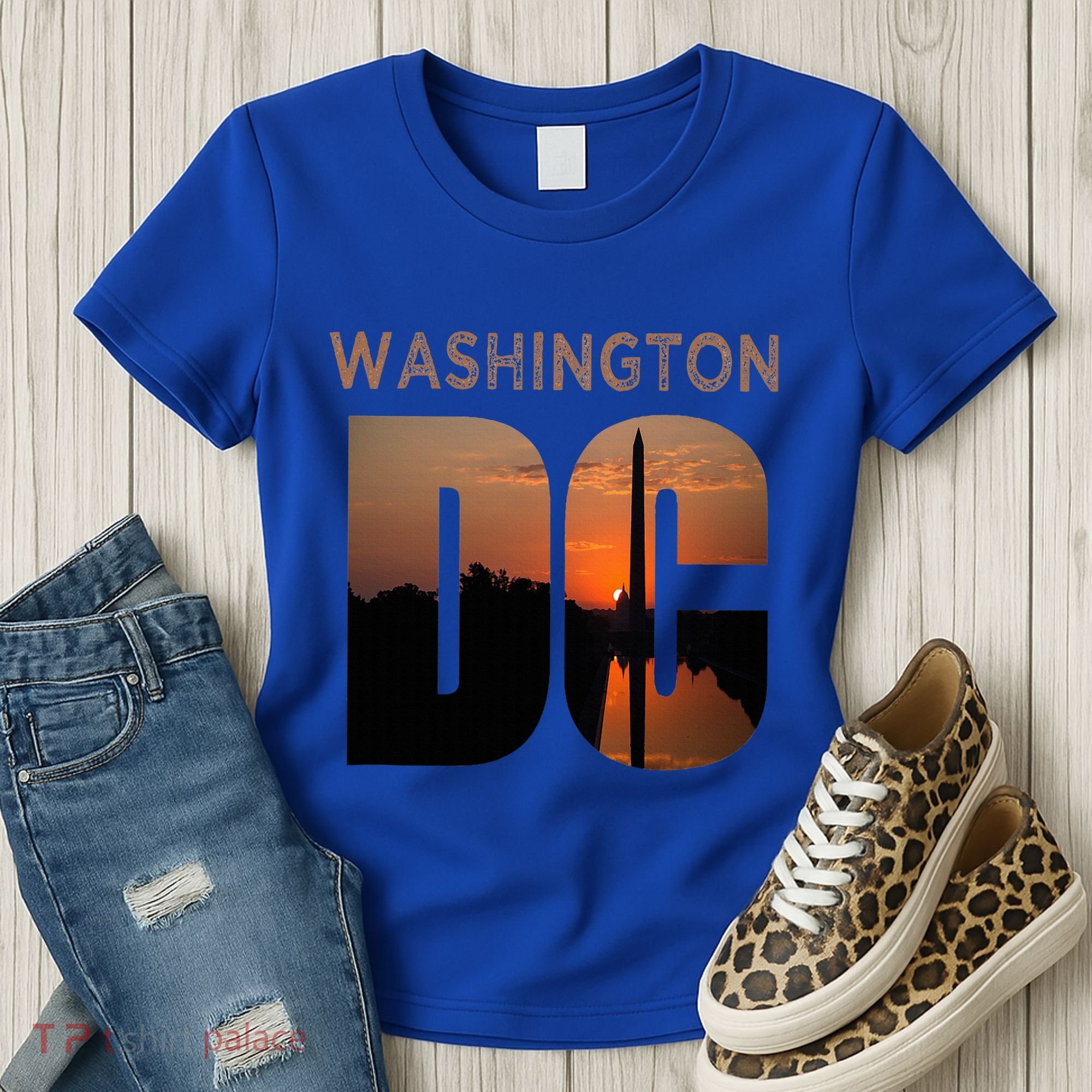 Washington Dc Monument Skyline Art Vacation Souvenir Women's T-Shirt