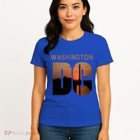 Washington Dc Monument Skyline Art Vacation Souvenir Women's T-Shirt thumb 4
