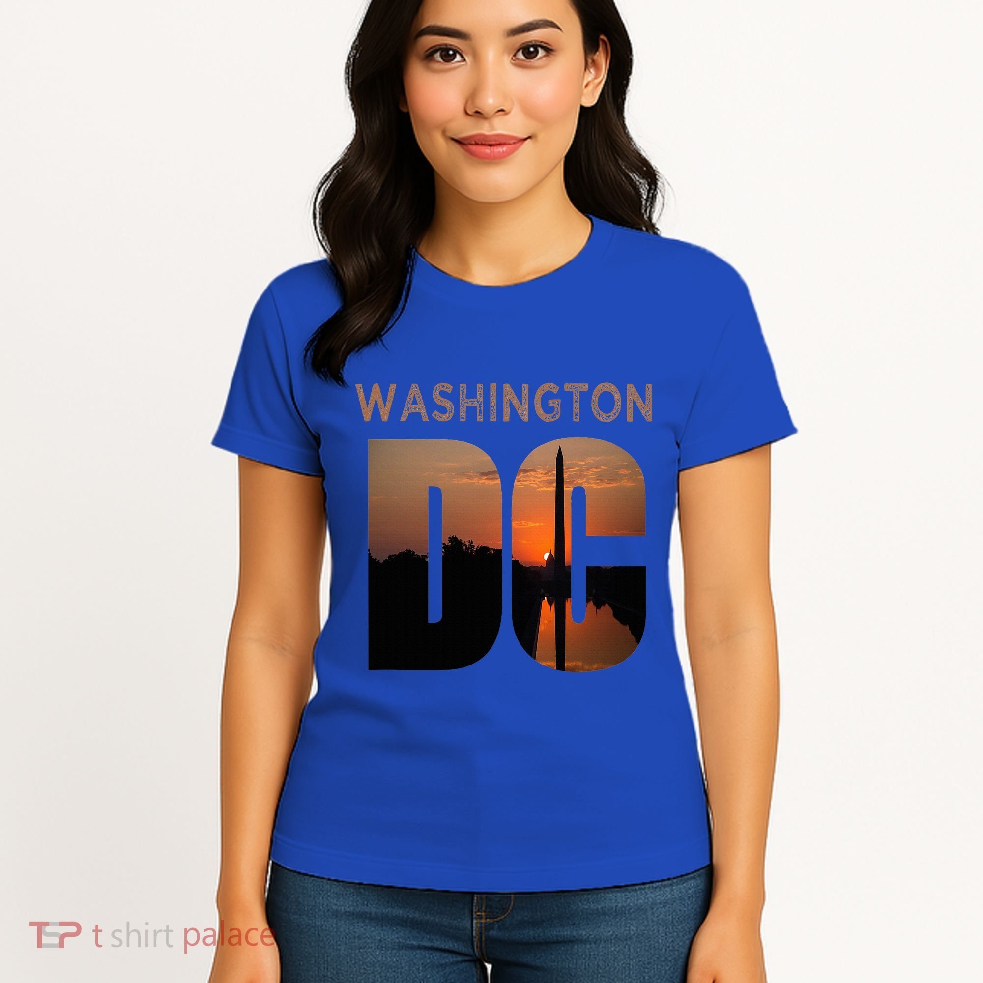 Washington Dc Monument Skyline Art Vacation Souvenir Women's T-Shirt