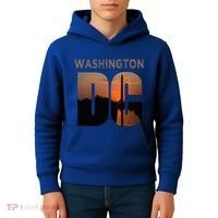 Washington Dc Monument Skyline Art Vacation Souvenir Kids Hoodie thumb 4