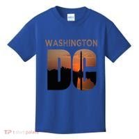 Washington Dc Monument Skyline Art Vacation Souvenir Kids T-Shirt thumb 0