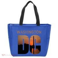 Washington Dc Monument Skyline Art Vacation Souvenir Tote Bag thumb 0