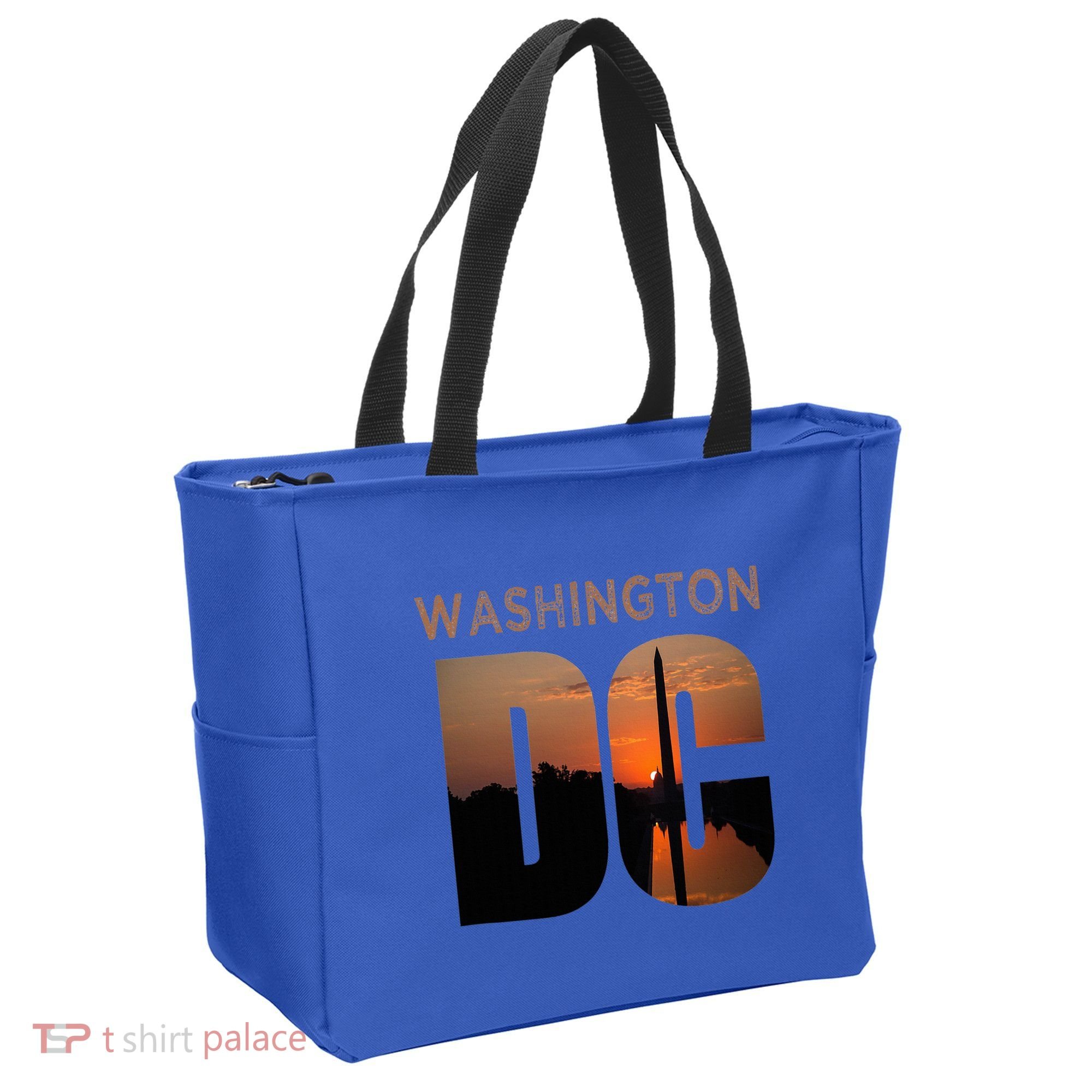 Washington Dc Monument Skyline Art Vacation Souvenir Tote Bag