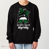 World's Dopest Mom Weed Hair Bun Women's Sweatshirt thumb 0