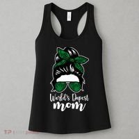 World's Dopest Mom Weed Hair Bun Women's Tank Top thumb 3