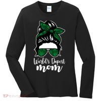 World's Dopest Mom Weed Hair Bun Women's Long Sleeve Shirt thumb 0