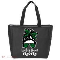 World's Dopest Mom Weed Hair Bun Tote Bag thumb 0
