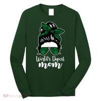 World's Dopest Mom Weed Hair Bun Long Sleeve Shirt thumb 0