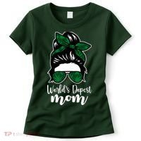 World's Dopest Mom Weed Hair Bun Women's T-Shirt thumb 0