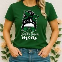 World's Dopest Mom Weed Hair Bun Women's T-Shirt thumb 2