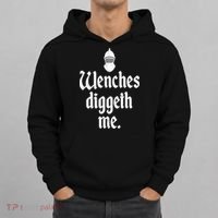 Wenches Diggeth Me Funny Renaissance Fair Medieval Festival Hoodie thumb 0