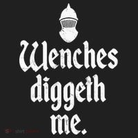 Wenches Diggeth Me Funny Renaissance Fair Medieval Festival Golf Towel thumb 3