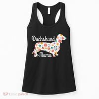Womens Dachshund Mama Wiener Dog Doxie Mom Funny Cute Gift Cute Women's Tank Top thumb 0