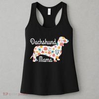 Womens Dachshund Mama Wiener Dog Doxie Mom Funny Cute Gift Cute Women's Tank Top thumb 3