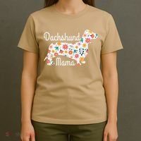 Womens Dachshund Mama Wiener Dog Doxie Mom Funny Cute Gift Cute T-Shirt thumb 4
