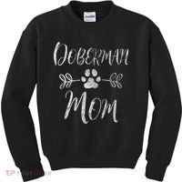 Womens Doberman Mom Doberman Lover Owner Dobie Dog Mom Kids Sweatshirt thumb 0