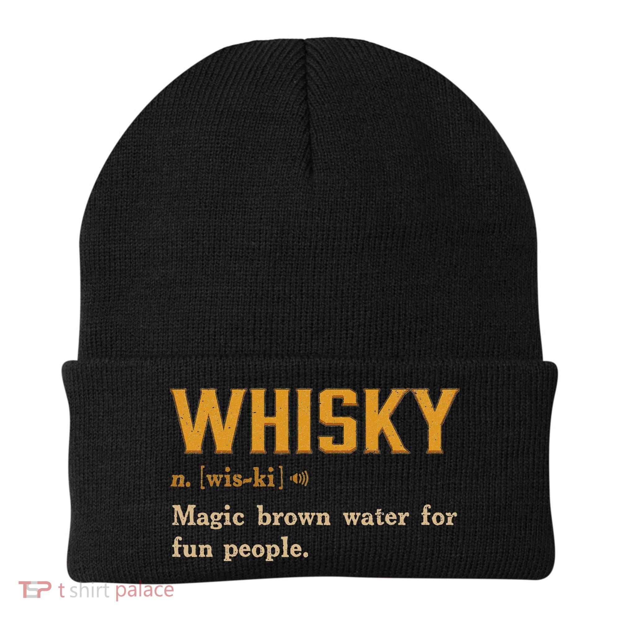 Whiskey Definition Magic Brown Water For Fun People Beanie