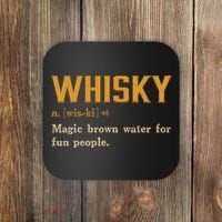 Whiskey Definition Magic Brown Water For Fun People Coaster thumb 0