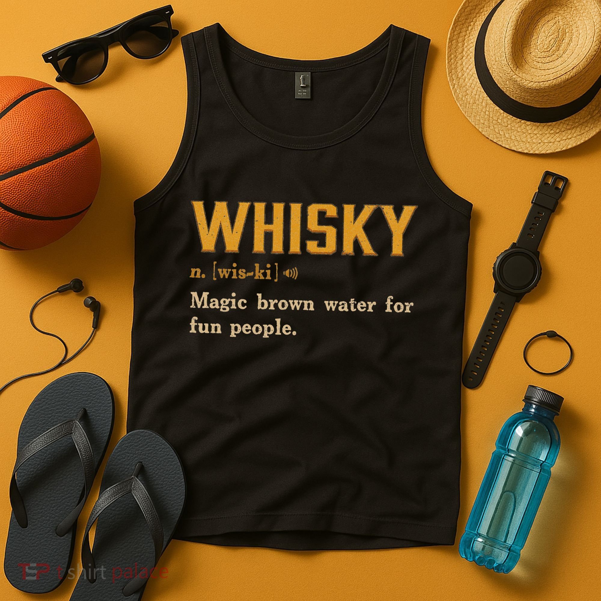 Whiskey Definition Magic Brown Water For Fun People Tank Top