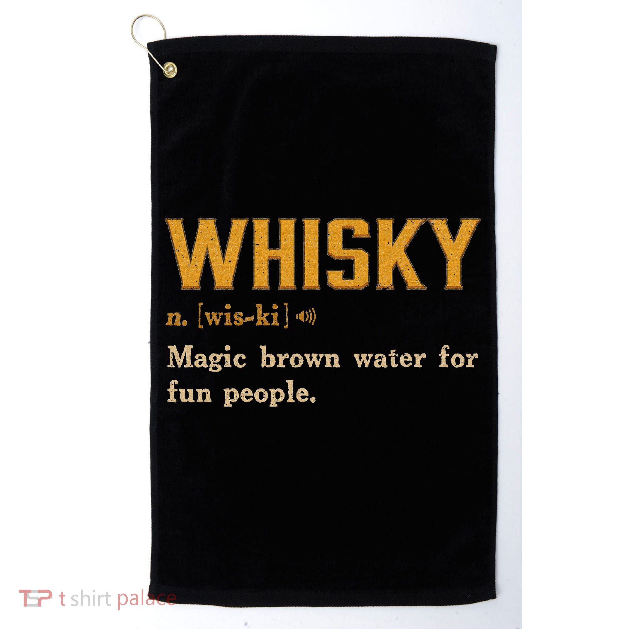 Whiskey Definition Magic Brown Water For Fun People Golf Towel