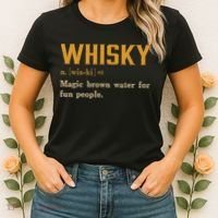 Whiskey Definition Magic Brown Water For Fun People Women's T-Shirt thumb 2