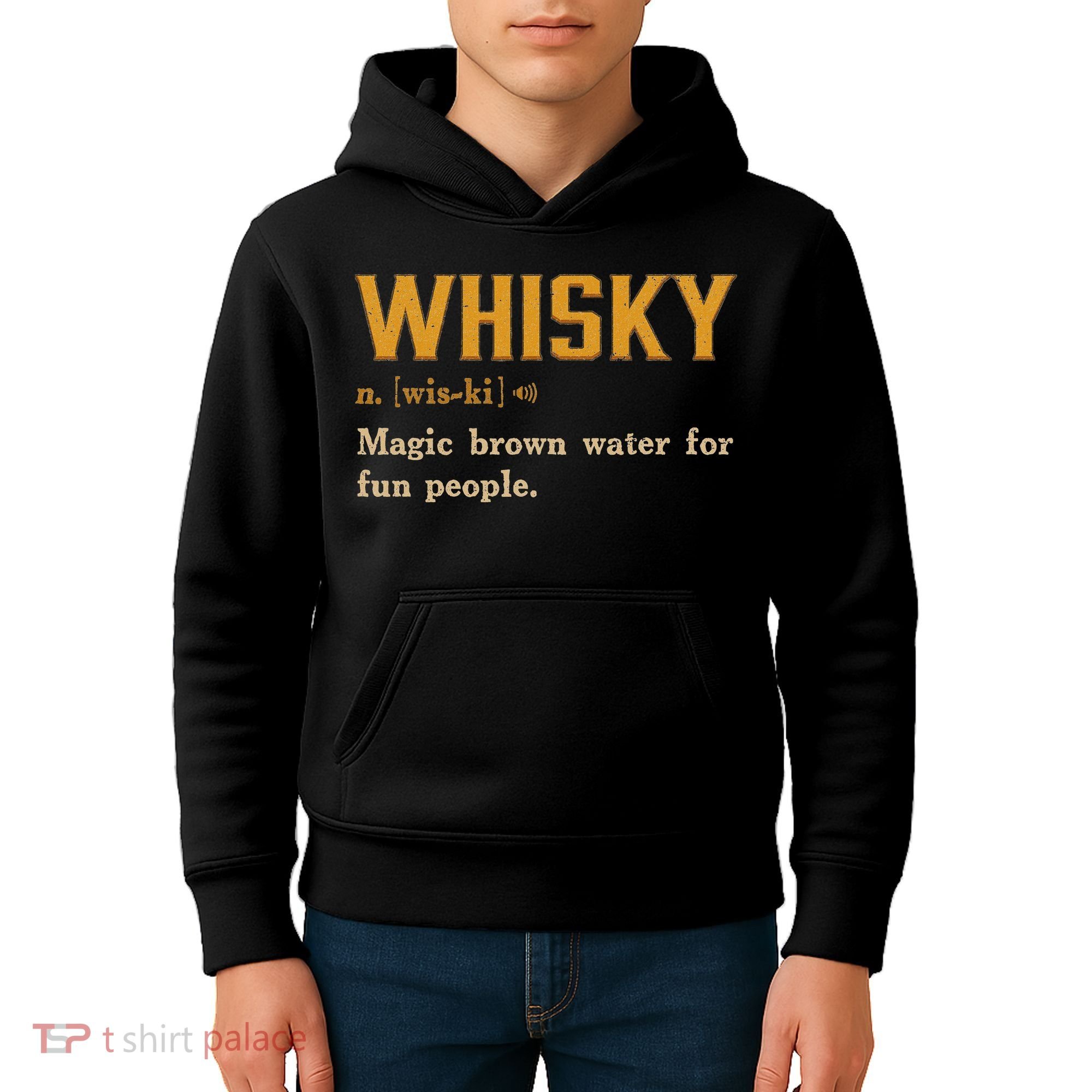 Whiskey Definition Magic Brown Water For Fun People Kids Hoodie